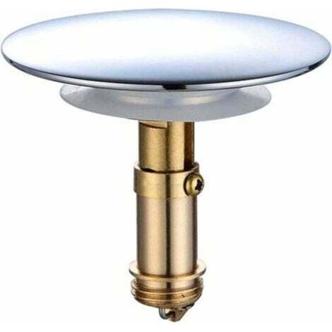 Bonde clic-clac pop-up 66 mm pour lavabo de salle de bain, lavabo de cuisine, lavabo de salle de bain, bouchon en laiton massif plaqué chrome-DOU