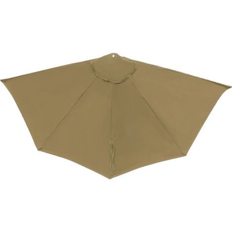 S-giant Housse de Remplacement Parasol Demi-Cercle 2,7m, Housse de Rechange pour Parasol de Balcon et Jardin, Protection Solaire et Imperméable (Sans Mât ni Socle)-Kaki (1/5)