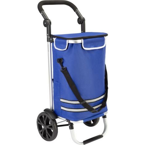 Caddie, Cabas ou Chariot de course Isotherme à Roulettes Bleu (1/5)