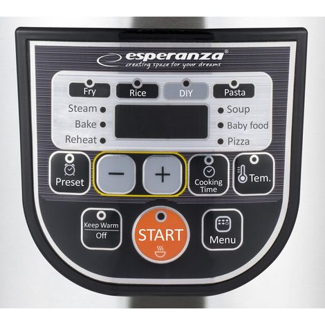 Esperanza EKG011 multicooker nero acciaio inossidabile 5L