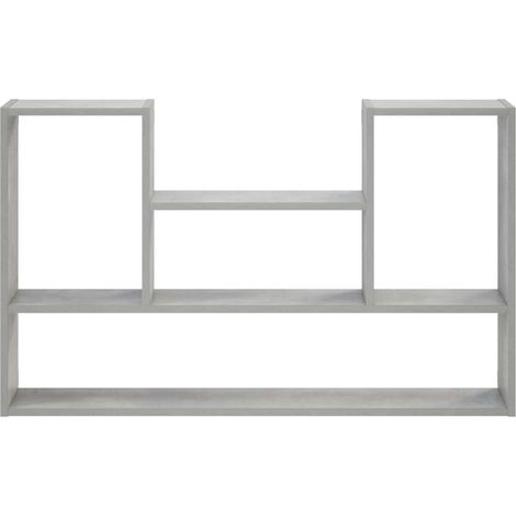 vidaXL Estante de pared Gris Hormigón 100 x 17 x 60 cm (1/2)