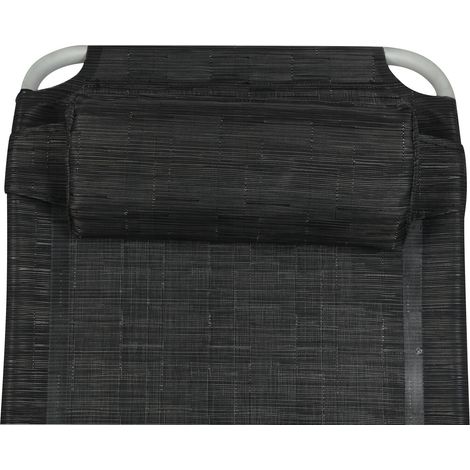 Repose tête pour fauteuils de camping Confort, Confort Maxi et Eco : - Noir (1/2)