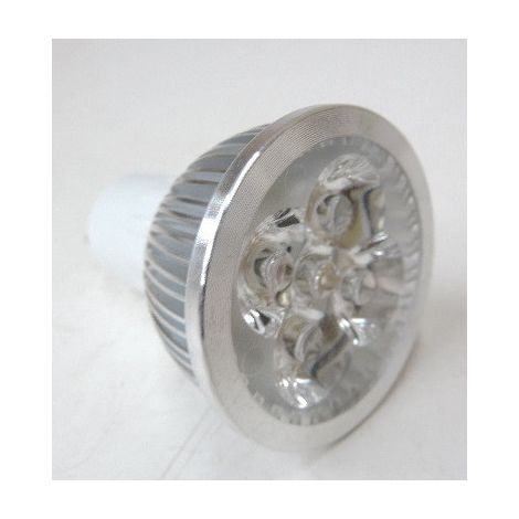 Ampoule LED 4W blanc naturel 4000K 277lm culot GU10 230V non-dimmable coque noire faisceau 25° D-SPOT (1/3)
