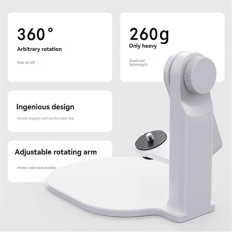 Desktop-Projektorständer mit 360 Grad drehbarer 1/4-Zoll-Schraubbefestigung B--