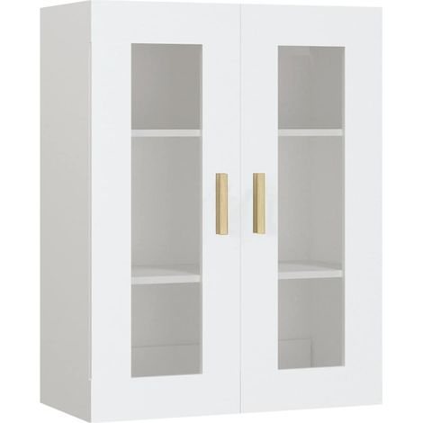 Armadietto Pensile a Parete Bianco 69,5x34x90 cm DAS848179 (1/5)