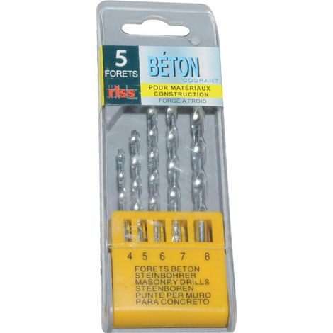 Coffret 5 forets beton mm