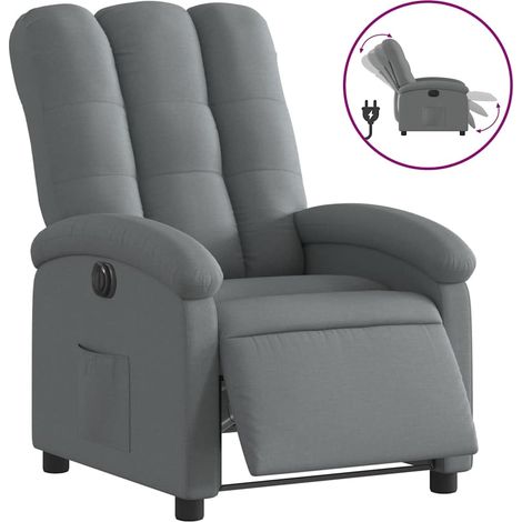 Maison Exclusive - Relaxsessel Elektrisch Dunkelgrau Stoff