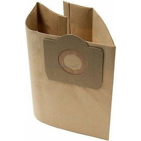 5 SACCHETTI ASPIRAPOLVERE BIDONE Compatibile KARCHER / DE LONGHI / ISOWATT RW 15