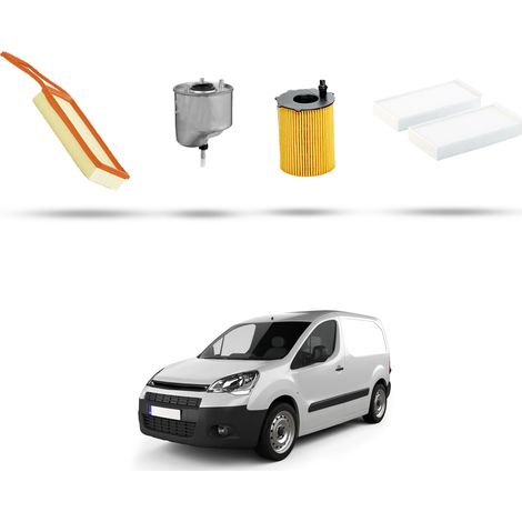 Kit tagliando 4 filtri compatibile con Citroen Berlingo II 1.6 hdi Fap 68kw dal 2010 (1/5)