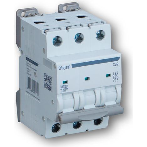 Disjoncteur 3x20A C10 kA - Digital electric 02146