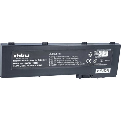 vhbw Akku Ersatz für HP RX932AA, T06XL, NBP6B17, NBP6B17B1, HSTNN-XB45, HSTNN-XB4X, HSTNN-W26C, HSTNN-XB43 für Notebook (3600 mAh, 11,1 V, Li-Ion) (1/5)