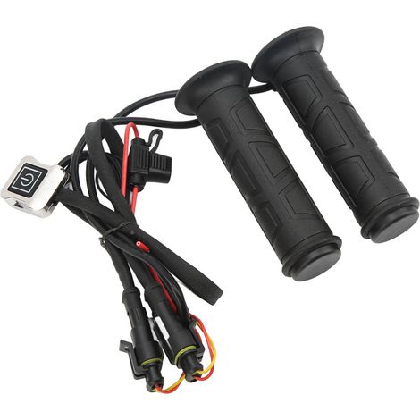 1 Paar 12V Heizgriffe für Motorräder, wasserdichte elektrische Heizgriffe, einstellbare Temperatur, geeignet für Quads. (1/5)