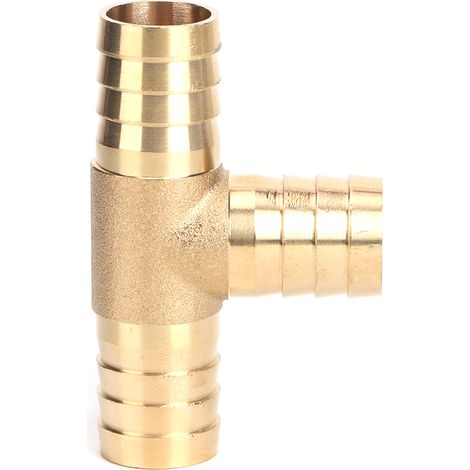 2 Stück 3/4-Zoll-T-Stück-Gewindeschlauchanschluss aus Messing für Gas, Kraftstoff, Wasser und Luft (1/5)