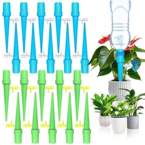 Drip Irrigation Kit, 20 Pieces Bottle Droppers, Adjustable Automatic Watering System for Garden and Vegetable Patch. (1/4)