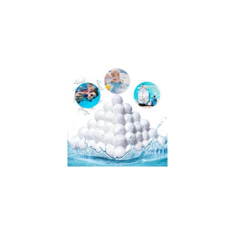 Balle Filtrante Piscine,700g Balles Filtrantes,pour systèmes de  de Sable Filtration Piscine,Convient à Divers Systèmes De Filtration-