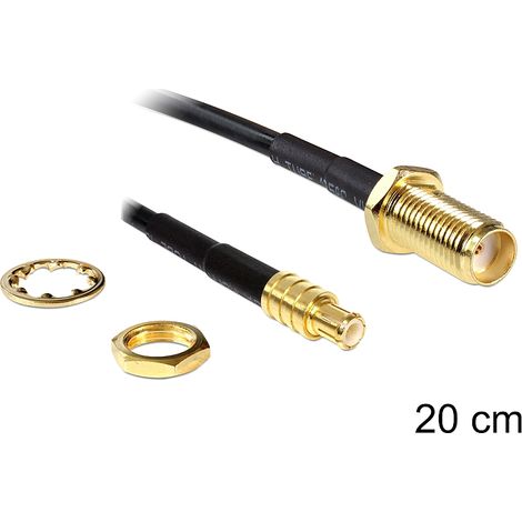 Delock antenna cable sma jack bulkhead  mcx plug 200 mm