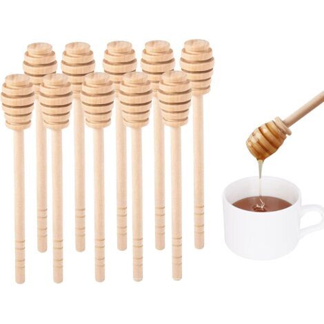 Honigstäbchen aus Holz, Honiglöffel, Honiglöffel, Kaffeerührer (1/4)