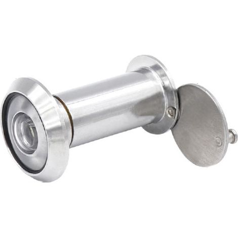 Lntyq Türspion in Edelstahl Optik - Türspion zum Einbau in 35-60mm Flügel im 220° Winkel - mit Glasabdeckrosette - Türspion (1/3)