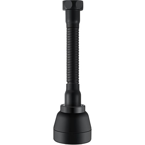Aérateur de robinet, pommeau de douche de robinet de cuisine à 3 modes, robinet pivotant à 360°, rallonge de robinet de cuisine, pommeau de douche de robinet de cuisine (noir) (1/5)