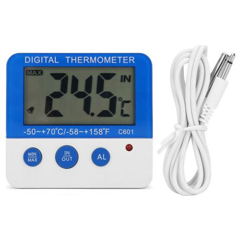 FENOPLASTICAAlarme de congélateur, thermomètre de congélateur à affichage LCD numérique électronique pratique pour congélateur pour aquarium pour réfrigérateur pour ferme d'élevage (1/5)