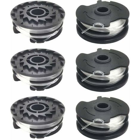 Lot de 6 bobines de fil de rechange pour coupe-bordure LIDL Parkside PRTA 20-Li A1, B2, C3, PRT 550 A1, A3, PRT 300 A1