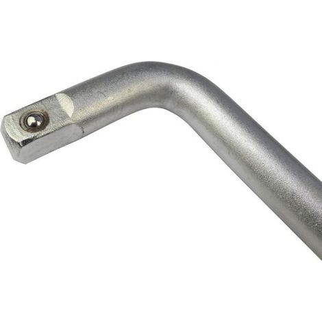 Bras poignée de force pour douilles - - Manche en L - 1/2x300 mm - Acier Cr-V - Argent - Résistant à la corrosion (1/4)