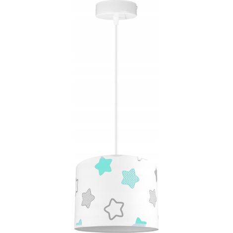 PLAFONNIER SUSPENDU LUSTRE ENFANT ABAT-JOUR (1/5)