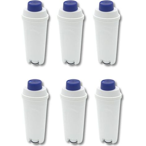 Delonghi compatible water filter DLSC002, SER3017, 5513292811 – Pack of 6 TÜV certified pieces for ECAM, ESAM, ETAM machines