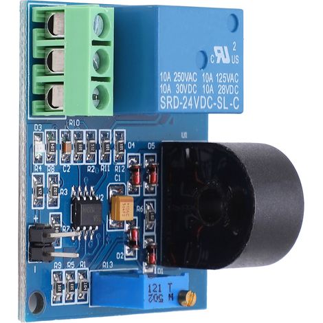 Überstromschutz-Sensormodul, Wechselstromerkennung, 24-V-Relais, 5 A, 20 Hz 400 Hz (1/5)