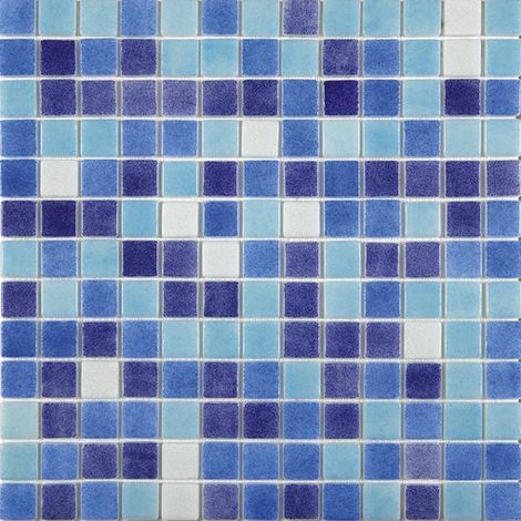 Mosaique piscine mix de bleu et blanc 7524 JAEN 31.6x31.6 cm - 2