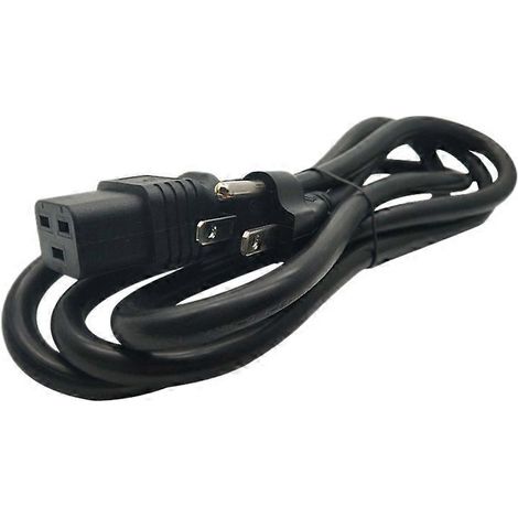 US Nema 5-15P auf C19 AC-Stromverlängerungskabel, Nema 5-15P auf IEC 320 C19 Netzkabel (US-Stecker, 1 m) (1/5)