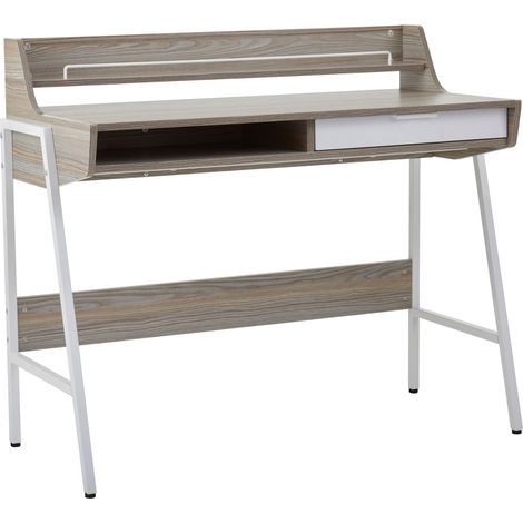 Premier Housewares Bradbury Light Oak Veneer Desk (1/5)