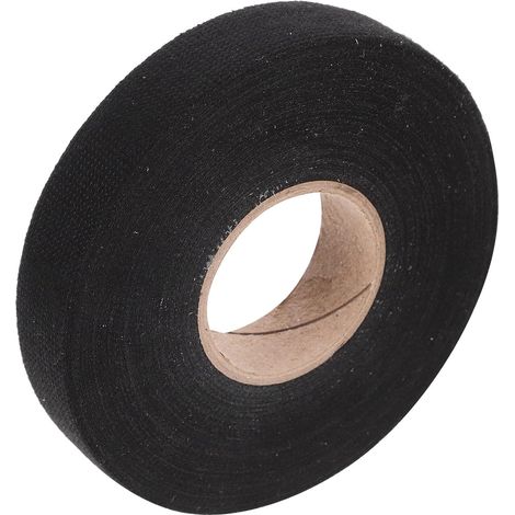 Ruban Isolant Noir en Velours 19mm Haute Température, Résistant la Chaleur et Ignifuge, pour Électricien et Câblage Automobile (1/5)