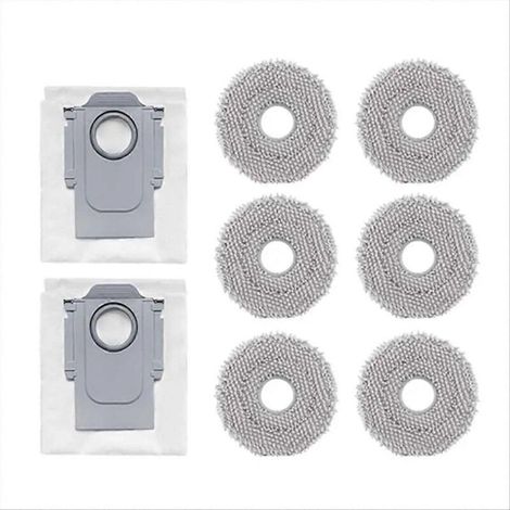 Sac à poussière Roborock Q Revo/Master/MaxV/Pro/S + pièces de rechange + chiffon de nettoyage + lingettes nettoyantes, kit complet de consommables (1/5)