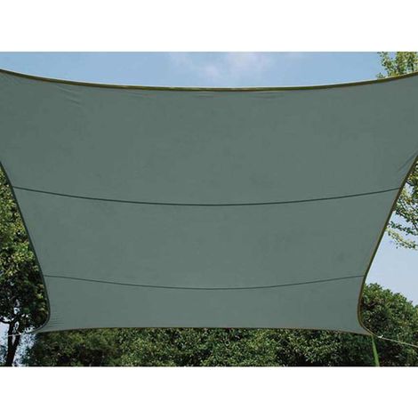 Velleman Telo ombreggiante Perel grigio verde 3,6x3,6 m (1/2)