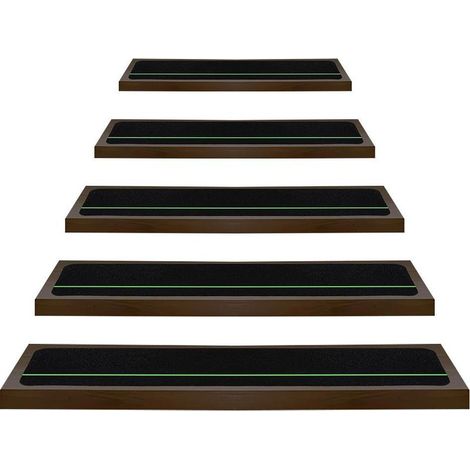 Bandes adhésives antidérapantes pour marches d'escalier en bois d'extérieur (1/4)