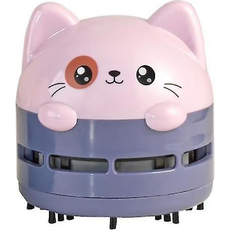Mini-Akku-Autostaubsauger mit Cartoon-Tiermotiven, Tischstaubsauger (Lila) (1/4)