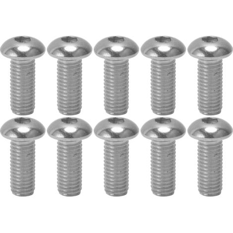 Lot de 30 vis à tête cylindrique six pans creux M10x25, inox A2, filetage pas grossier M10x1.5, kit de fixation résistant à la corrosion (1/5)