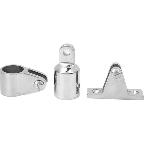 16-teiliges 3-Bügel-Bimini-Top-Zubehör-Scharnier-Montage-Kiefer-Gleit-Bimini-Top-Ösen-Endset 25 mm/1 Zoll (1/5)