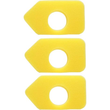 Lot de 3 mousses pour filtre à air pour filtre Briggs & Stratton 698369 (1/4)