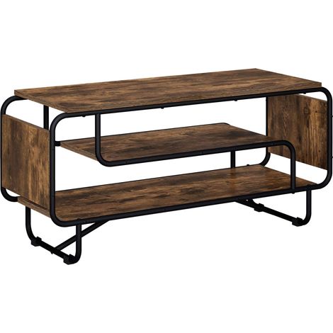 Meuble TV 98 x 36 x 45 cm Chêne fumé Bois d'ingénierie vidaXL