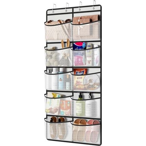 10 Poches Porte-Chaussures Suspendu,126 x 54.5CM,Poche de Rangement Suspendue,Organisateur suspendu (1/3)