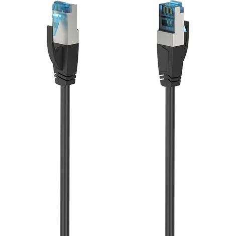 Hama Cavo rete Patch 8p8c M (RJ 45)/8p8c M (RJ 45), 10 metri, CAT 6, STP, nero (1/4)
