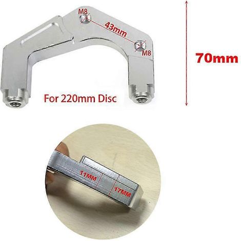 Ensemble maître-cylindre et étrier de frein à disque hydraulique avant et arrière pour moto Yamaha Scooter RSZ Jog Force Dirt Bike Modify - Support A 220 (1/5)