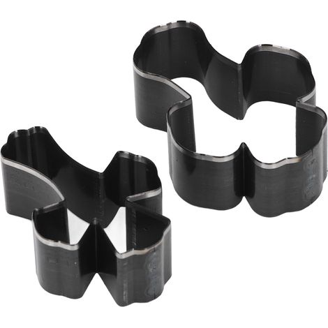 Lot de 2 emporte-pièce croix creux en acier allié pour perçage découpe cuir artisanat EVA tissu caoutchouc silicone étiquette autocollante (1/5)