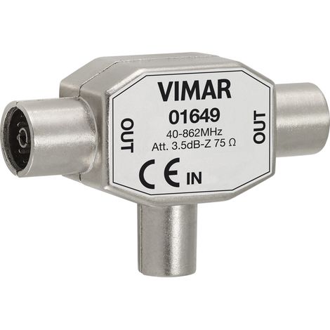 VIMAR - 01649 Adattatore multiplo TV 3,5dBxD9,5