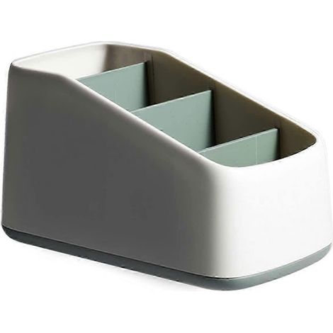Organiseur de télécommandes à 4 compartiments, support de télécommandes, idéal pour le rangement (1/3)