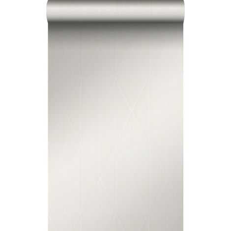 papier peint forme graphique gris argent brillant clair - Origin Wallcoverings (1/5)