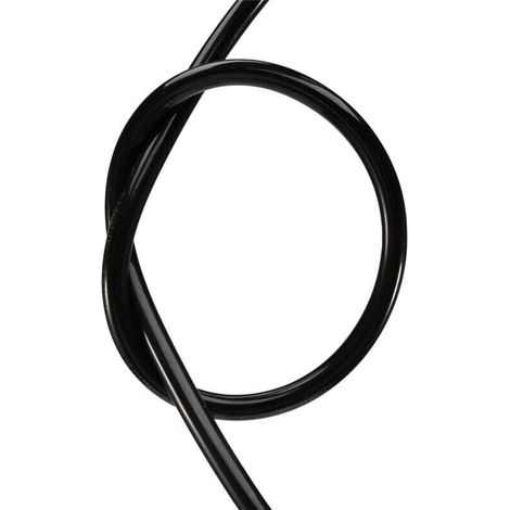Manguera neumática de aire comprimido Crezuo de 6 mm x 4 mm, color negro, de poliuretano (3 metros)-Crezuo