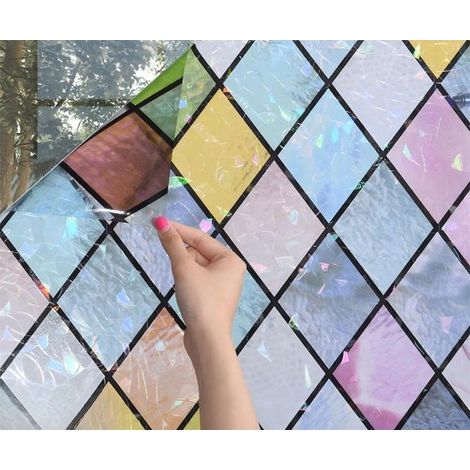Dos láminas para ventanas para mayor privacidad,lámina opaca para ventanas,lámina electrostática para ventanas,45x100cm,adecuada para baños (1/5)